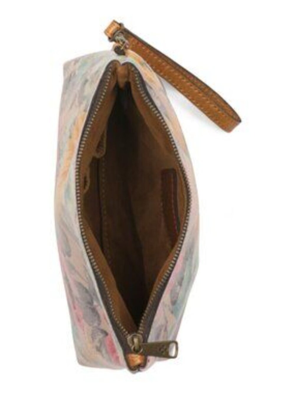 PATRICIA NASH Leather Valerie Foldover Wristlet Pouch In Gift Box - Picture 2 of 6